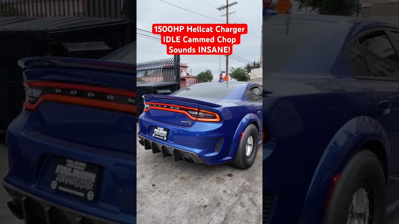 1500HP Hellcat Charger IDLE &ndash; Cammed Chop Sounds INSANE! #dodge #hellcat