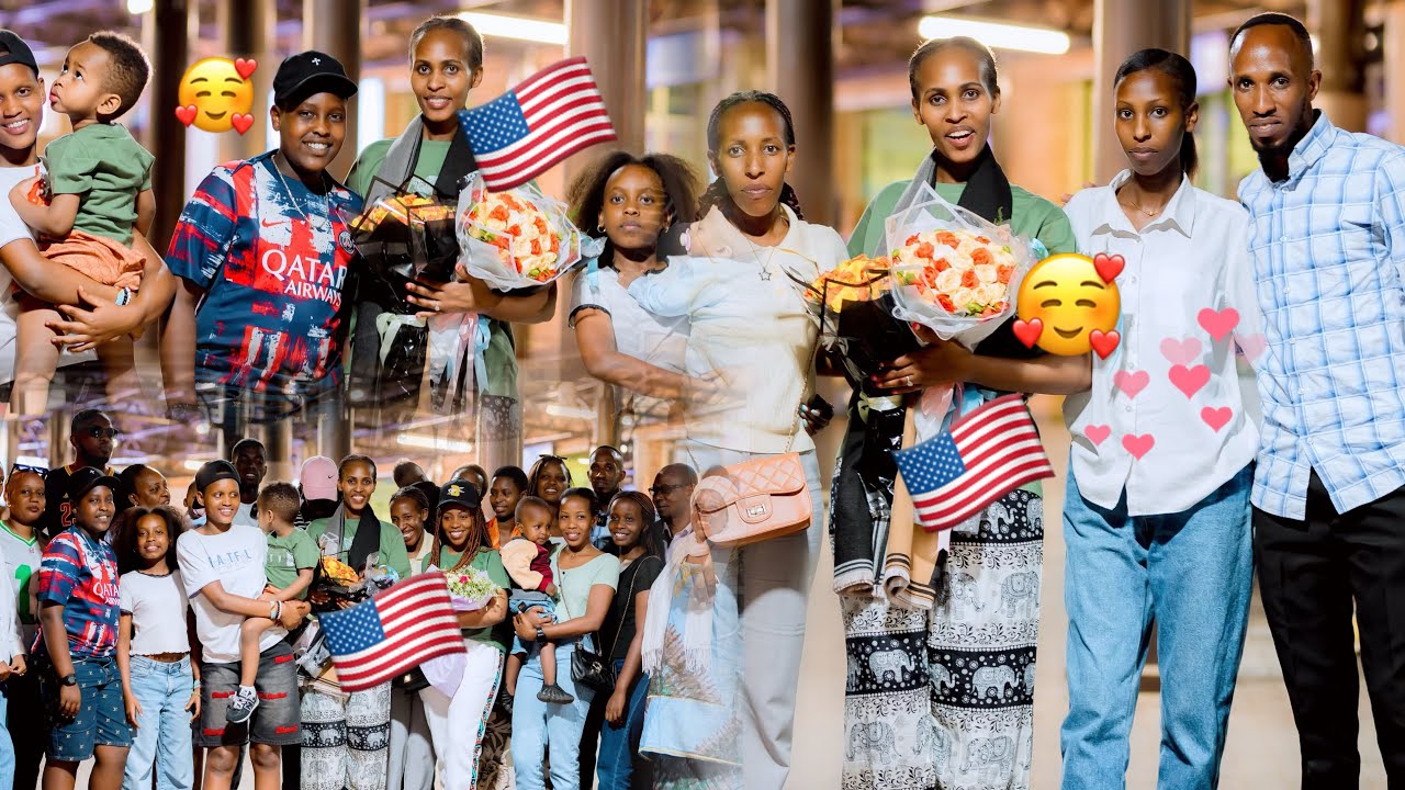 woow🔥😍Nzabakiza nabavandimwe bee kuri Air port ubwo bakiraga mushiki wabo Divine waruvuye USA🇺🇸🇺🇸