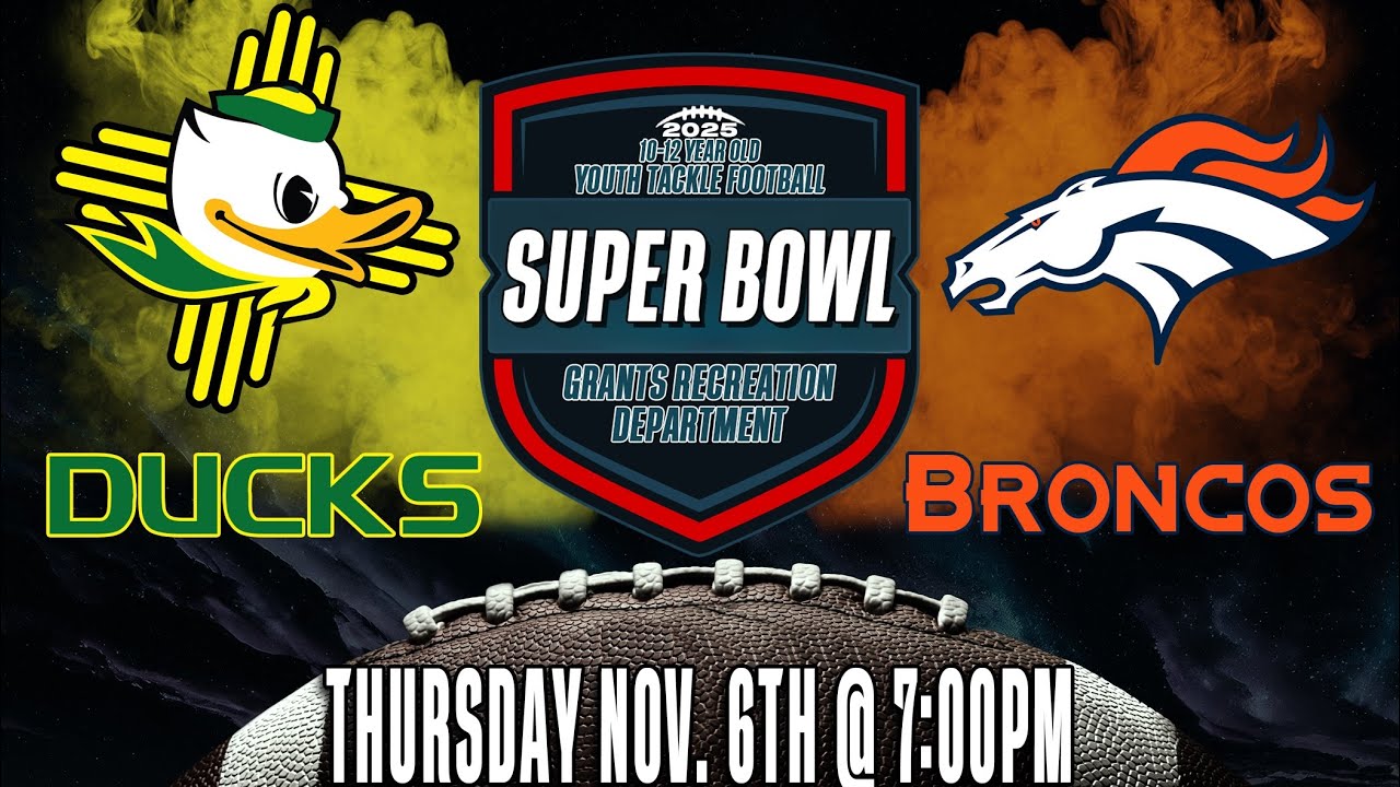 Ducks vs Broncos 2025 Grants Rec. League Super Bowl