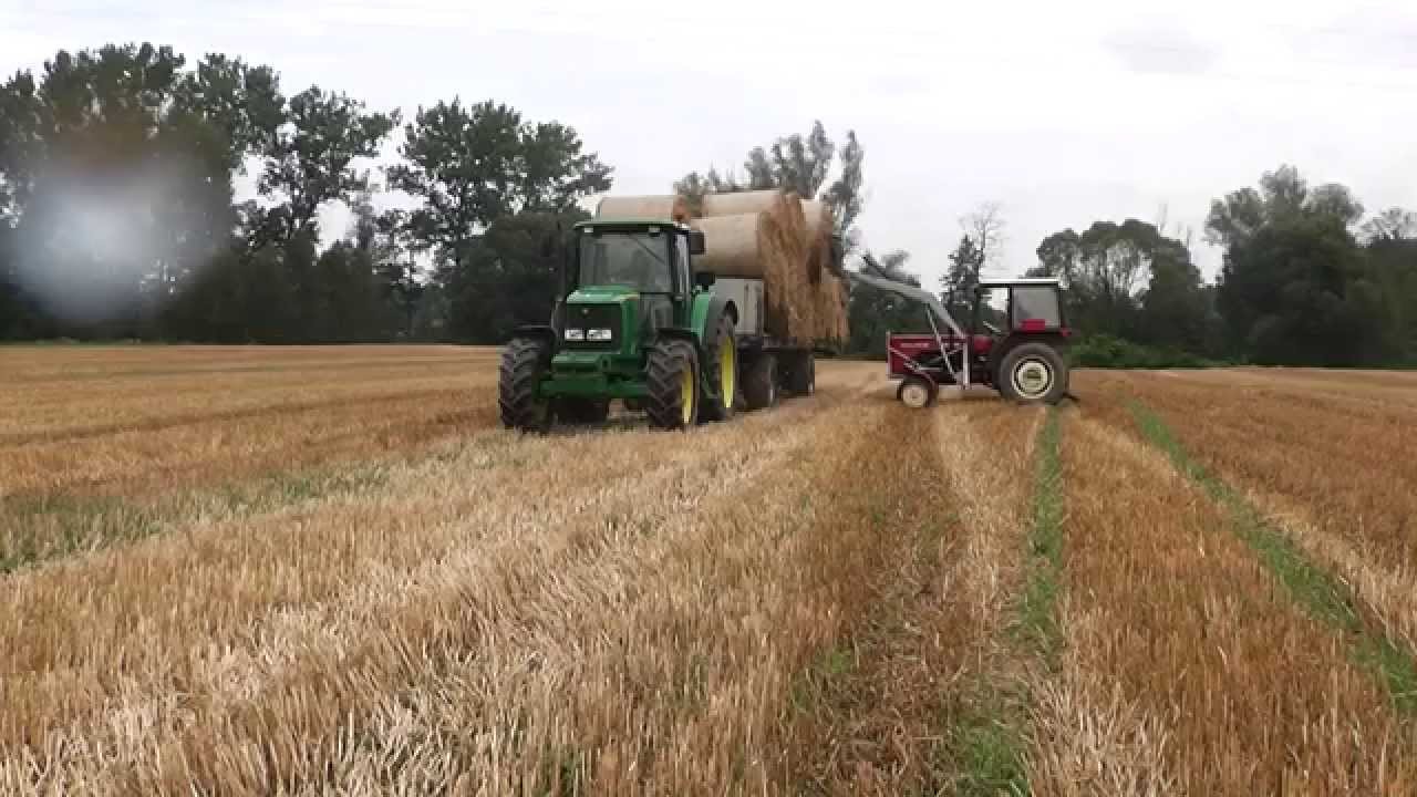 Zwożenie słomy 2014 | John Deere 6620 Ursus C-355 | PODKARPACIE|