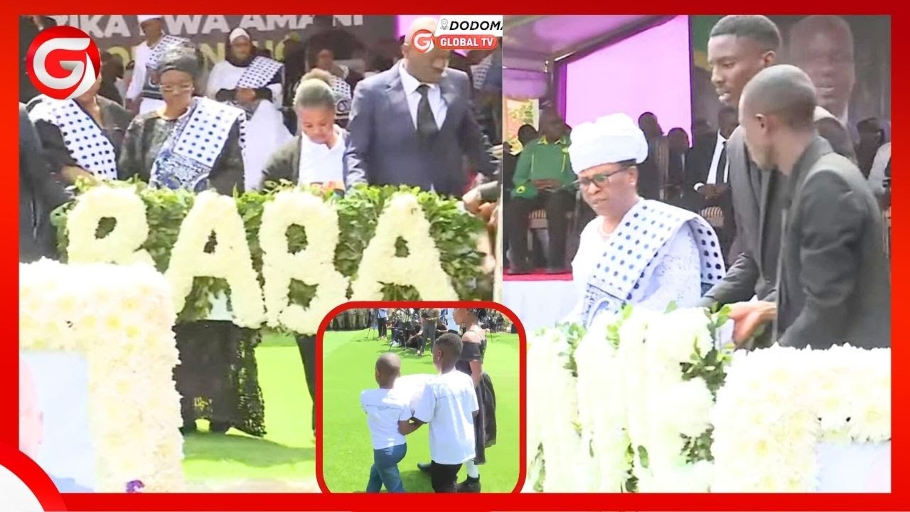 MASKINI! MJANE wa NDUGAI - WATOTO na WAJUKUU WAKIWEKA MASHADA ya MAUA JUU ya KABURI la MPENDWA WAO..