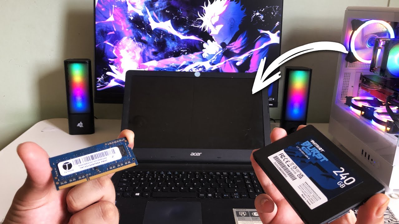 Turbinando meu NOTEBOOK Velho com UPGRADE de SSD e MEMORIA RAM