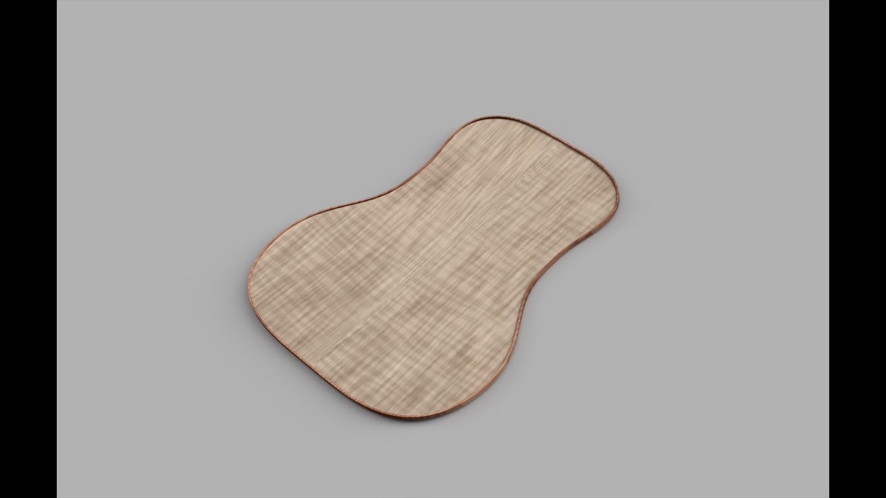 Acoustic Guitar Design in Fusion360, Part 6 The Radiused Bottom