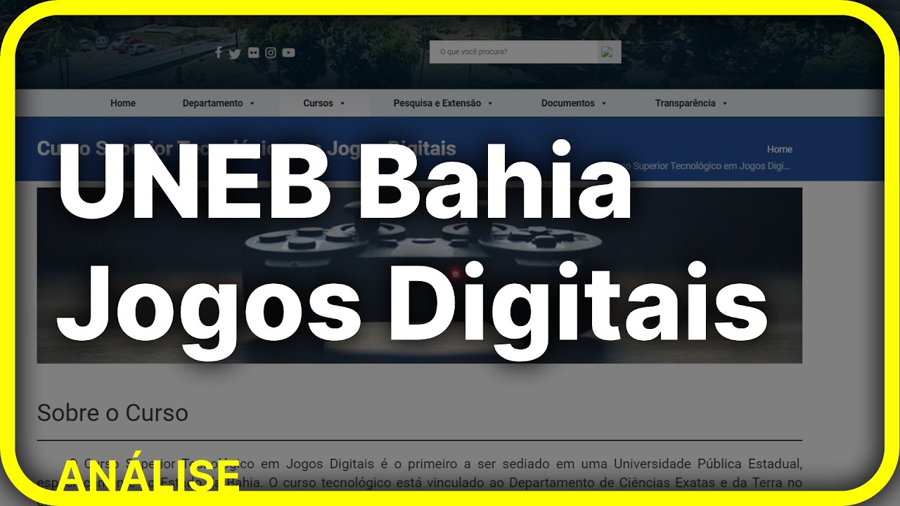 UNEB Bahia Jogos Digitais - Análise da Matriz Curricular