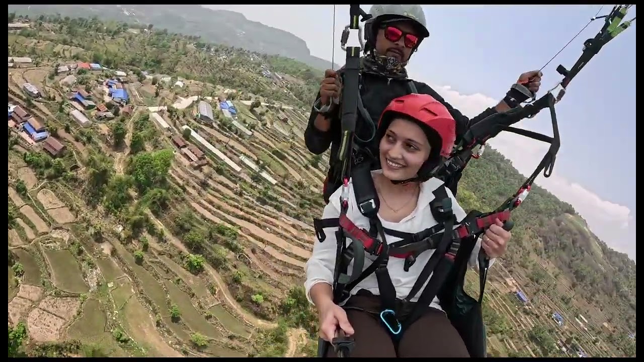 Paragliding in Pokhara~My first adventure 🫶🏻🫶🏻