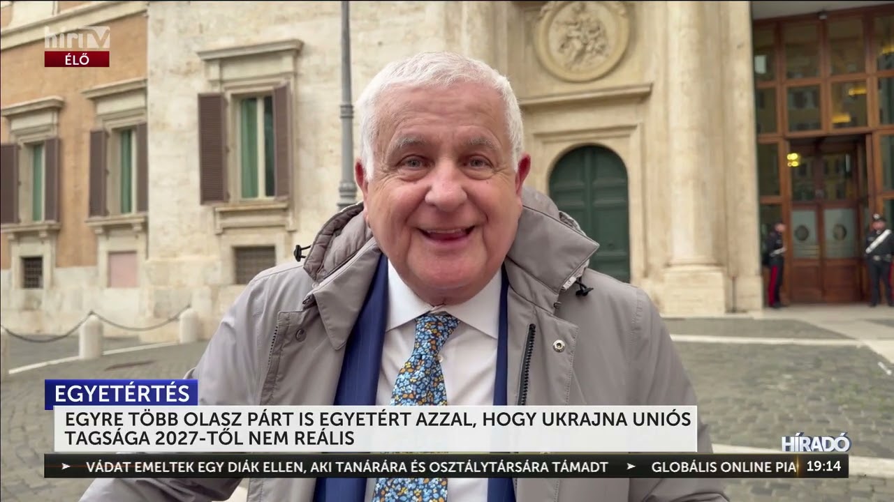 Egyre több olasz párt is egyetért azzal, hogy Ukrajna uniós tagsága 2027-től nem reális - HírTV