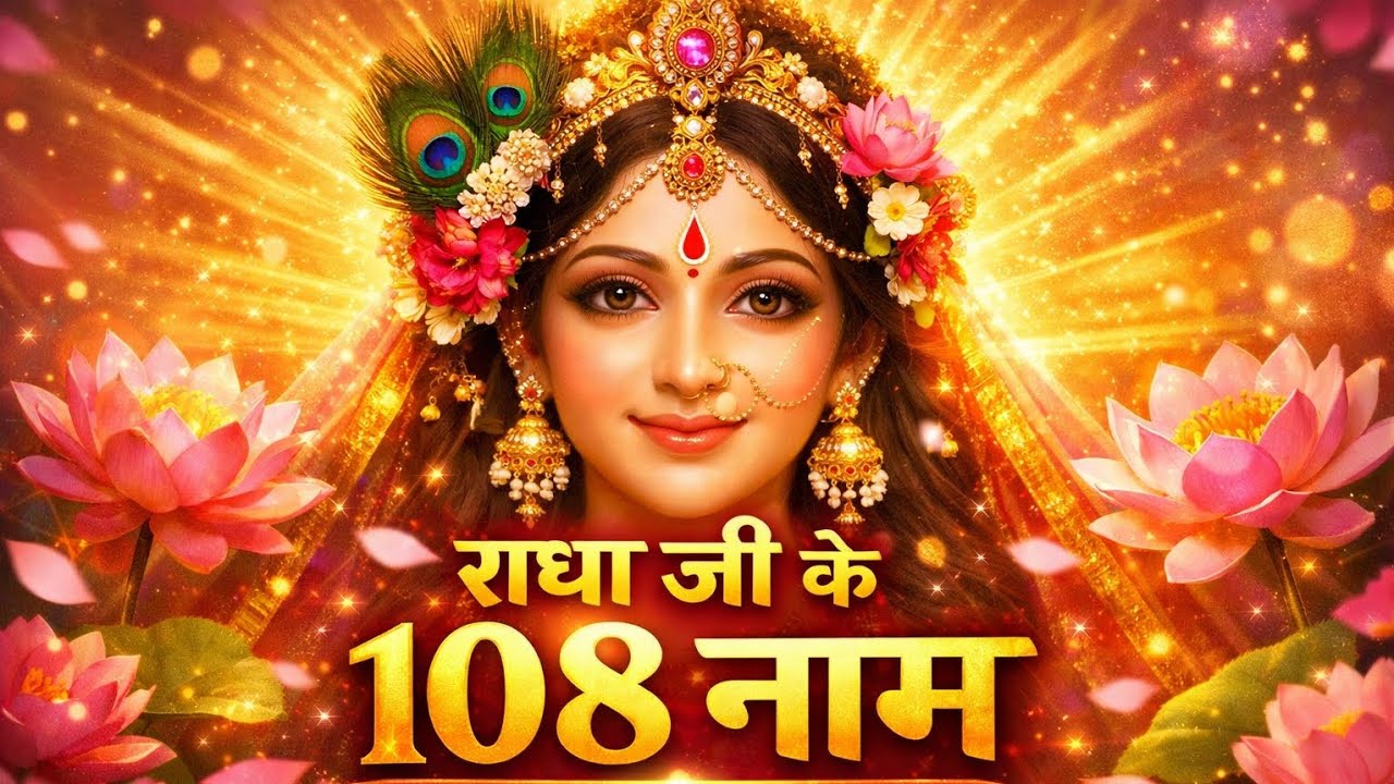 राधा जी के 108 दिव्य नाम | Radha 108 Names Mantra Chanting | मनोकामना पूर्ण करने वाला भजन