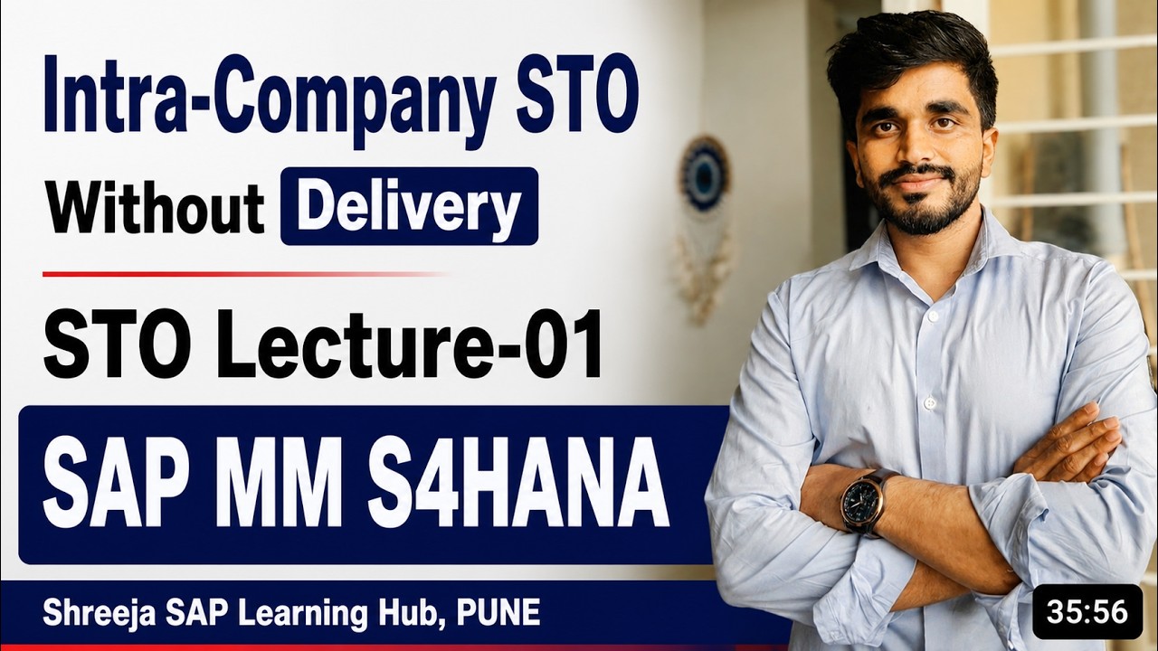 Intra-Company STO Without Delivery: SAP MM S4-HANA  | Best SAP Courses in Pune