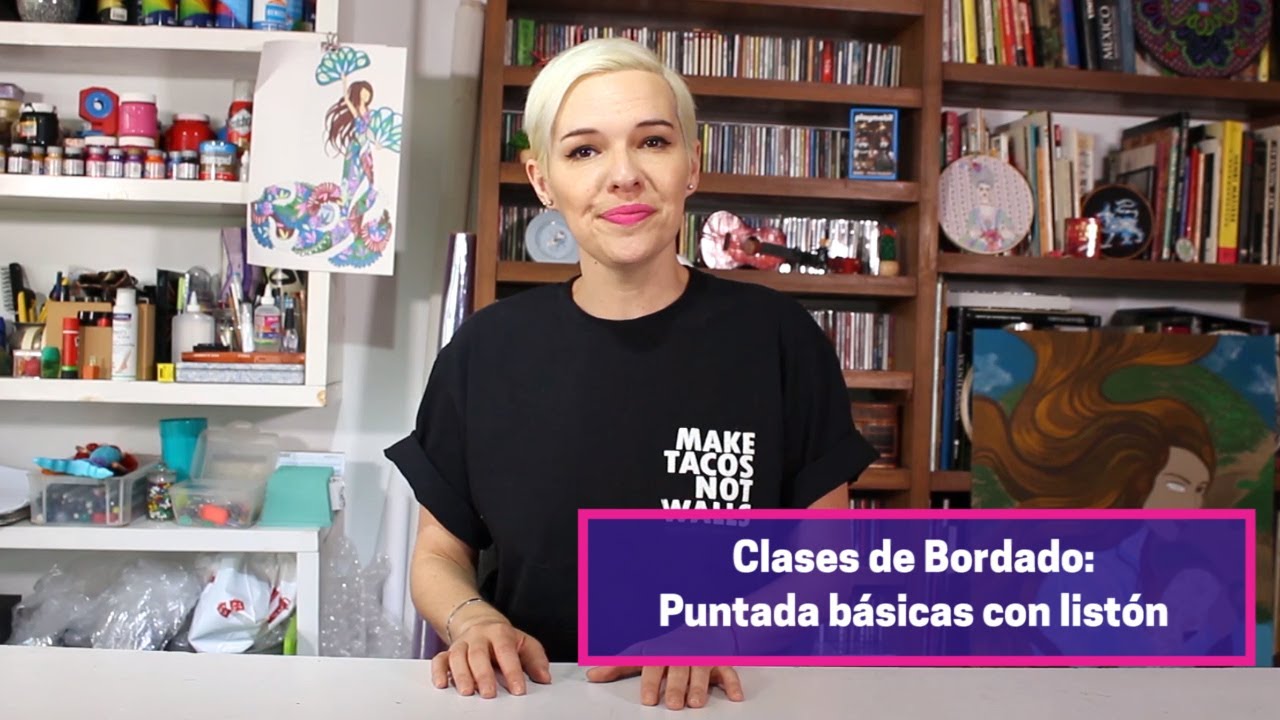 92 Clases de Bordado: Puntadas básicas para bordar con listón
