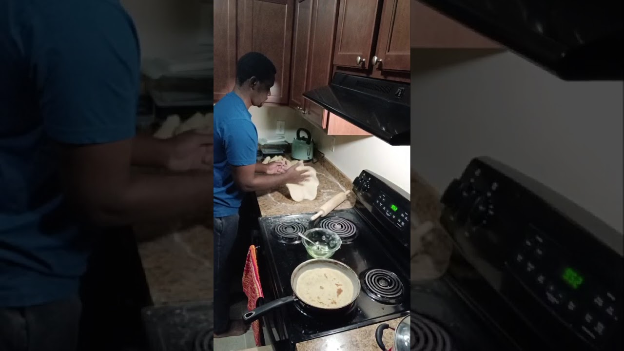 My son is cooking Chapati!😂😂🔥🙏❤️