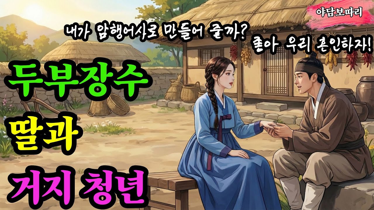 〔야담보따리 113〕 두부장수 딸과 거지 청년  / 야담 이야기 전설 민담 설화 옛날이야기 사극드라마