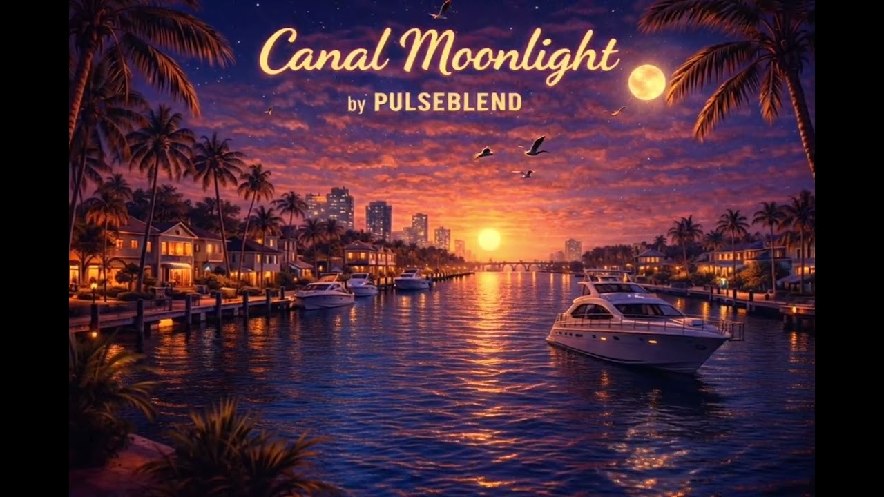 Canal Moonlight 🌙 | Fort Lauderdale Reggae Sunset Vibes | Pulseblend