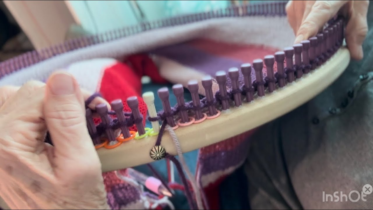 CinDwood large loom blanket progress and chit chat Paddy Wack😄 #cindwoodlooms