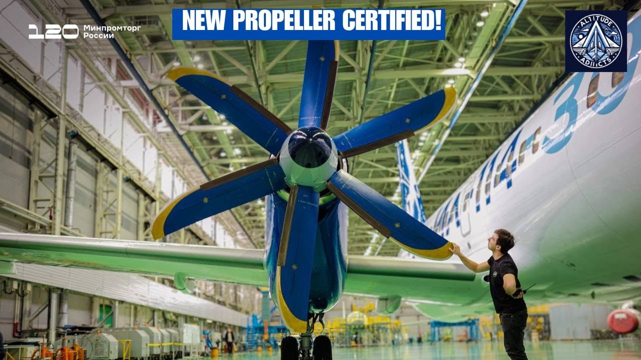 Nowe rosyjskie śmigło certyfikowane! Wyjaśnienie AV-112-114 dla Ił-114-300