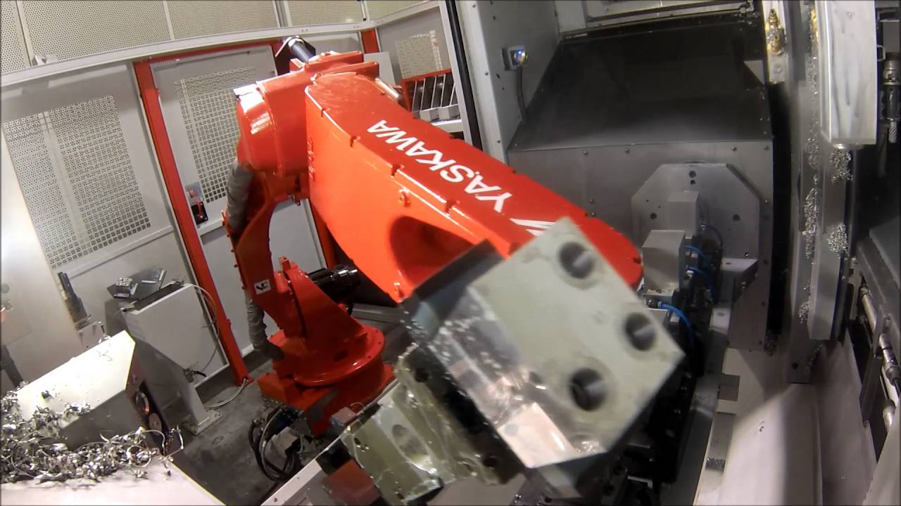 Stama MC526C + FMB Roboterzelle - Vollautomatisierte Maschinenbestückung -- www.koegel-gmbh.de