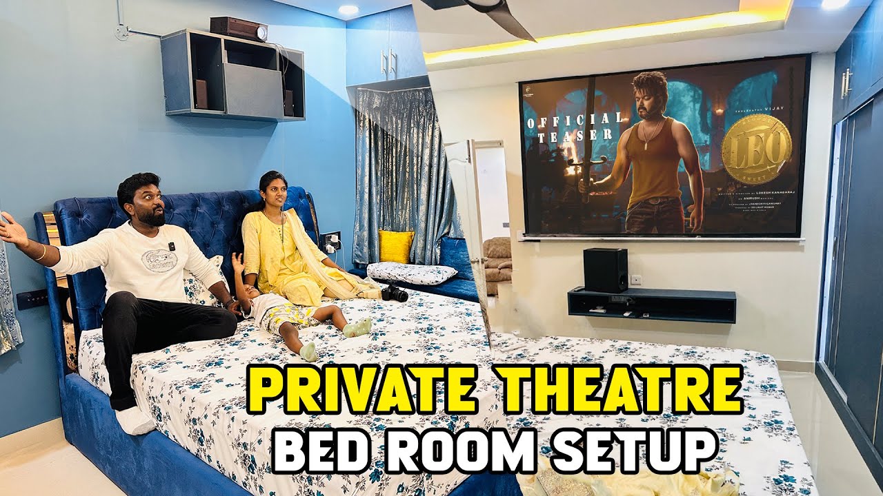 Home Tour 🏡 Private Theatre Inside Bed Room ❤️ Leo 🎬Wow Zone Interiors