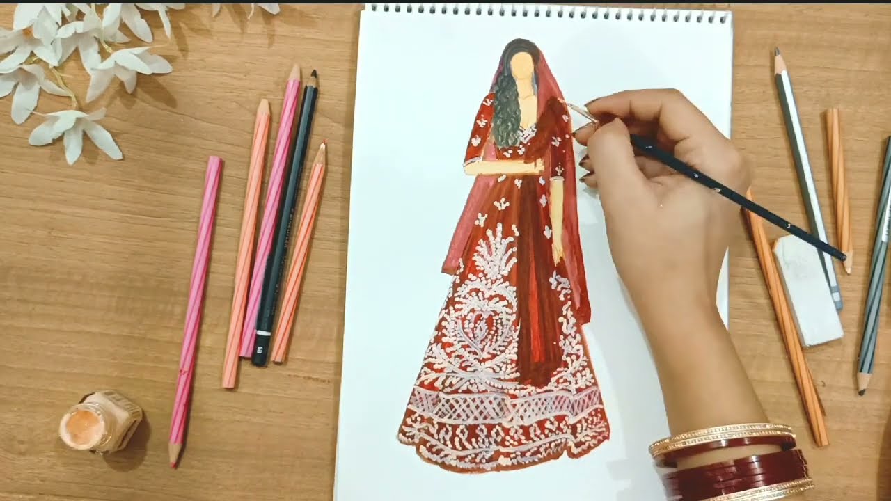 Traditional wedding dress design || Nagma designs