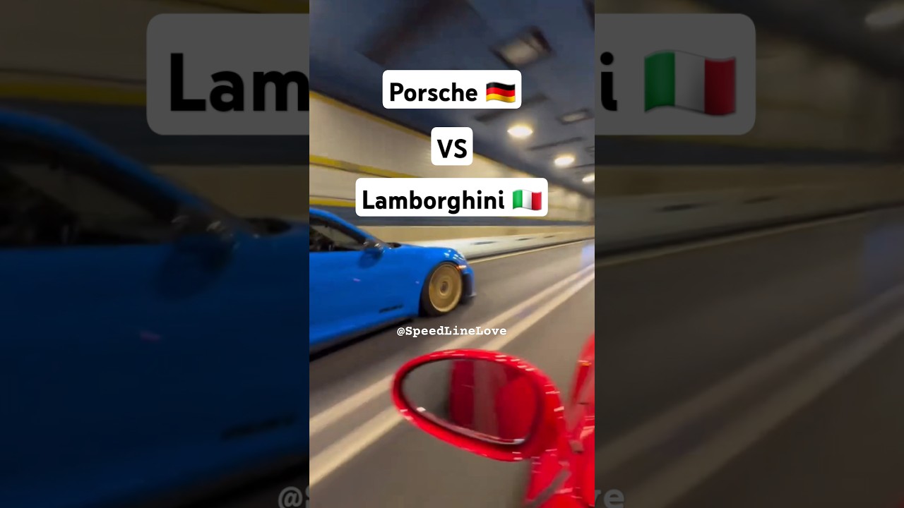 Porsche VS Lamborghini #garage #driving #porsche #911 #brixton #automobile