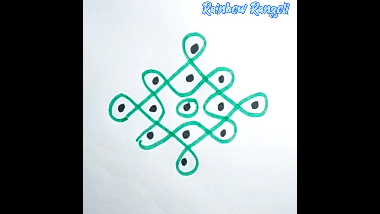 Simple and easy sikku kolams & kambi kolams #rainbowrangoli #sikkukolams #kambikolams #muggulu
