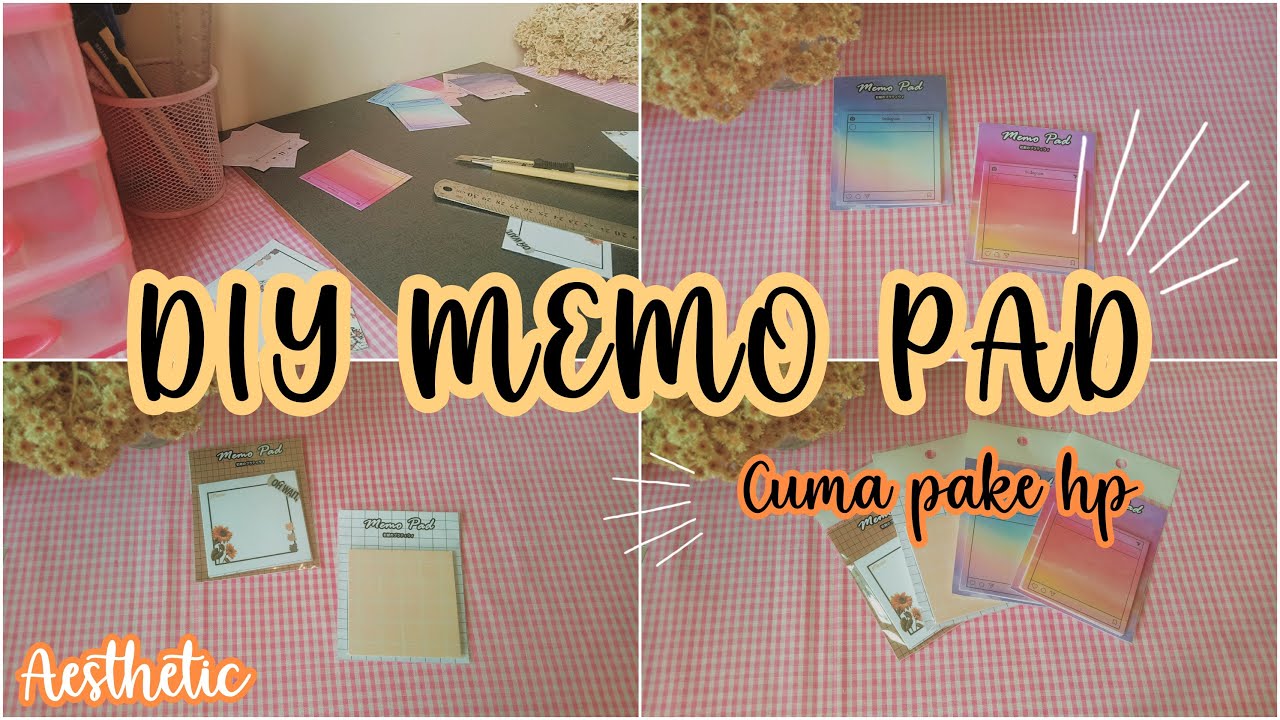 DIY Memo Pad + how I make memo pad / memo sheets | Indonesia