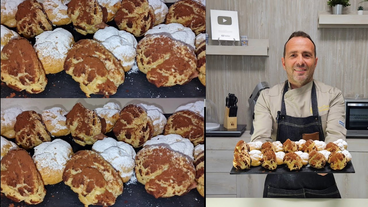 🍄FUNGHETTI DI PASTA BIGNÈ Un classico della pasticceria.Ricetta spettacolare corso di pasticceria