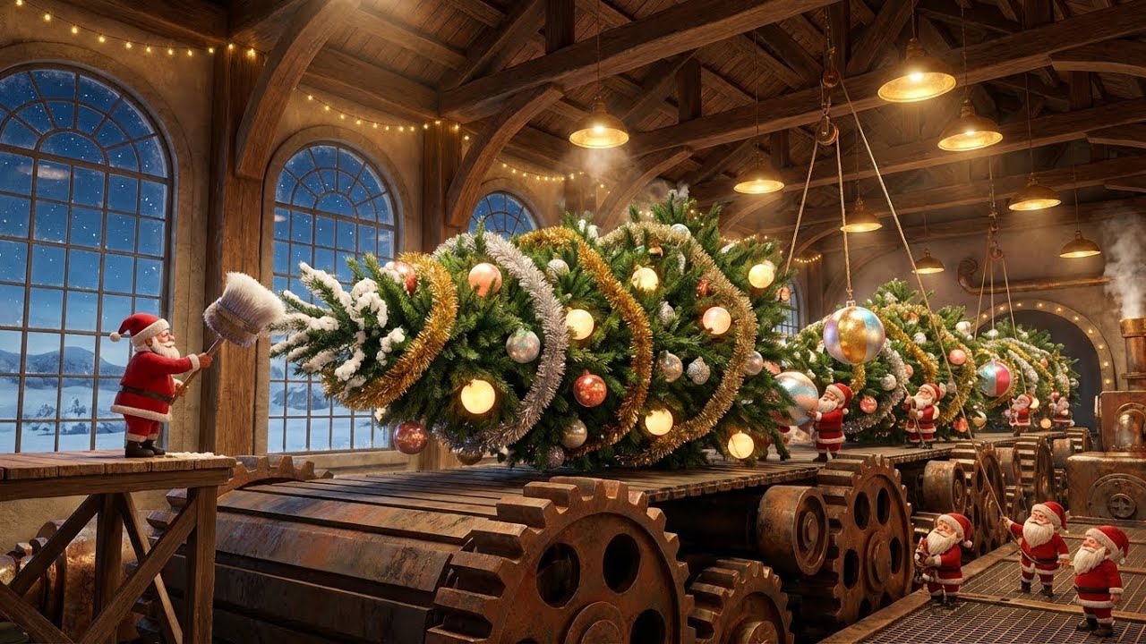 Inside Santa Claus Big Trees Toy Factory | Satisfying Making (Full Process)