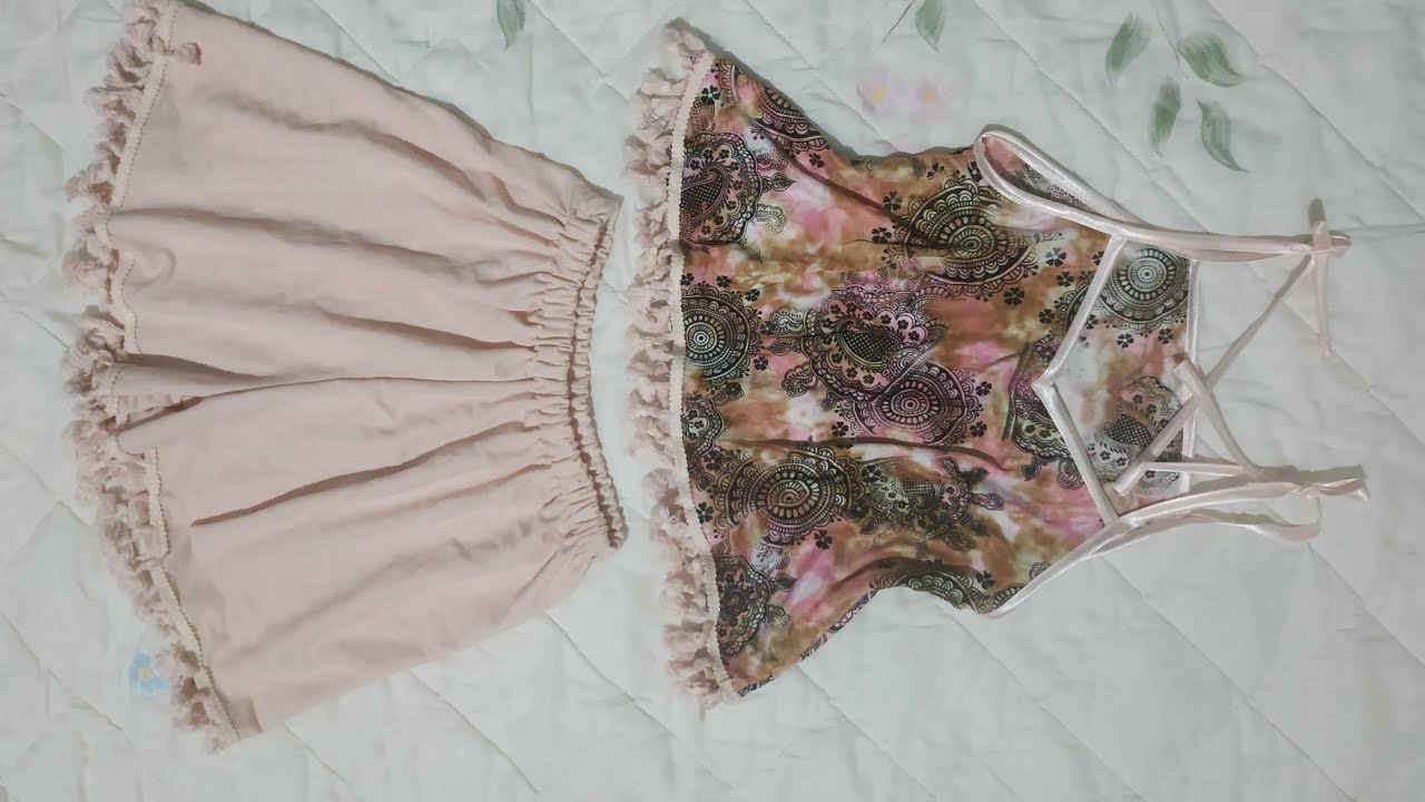 قص وخياطة لانجري   (نويزات) شياكه وجمال وسهوله 😍