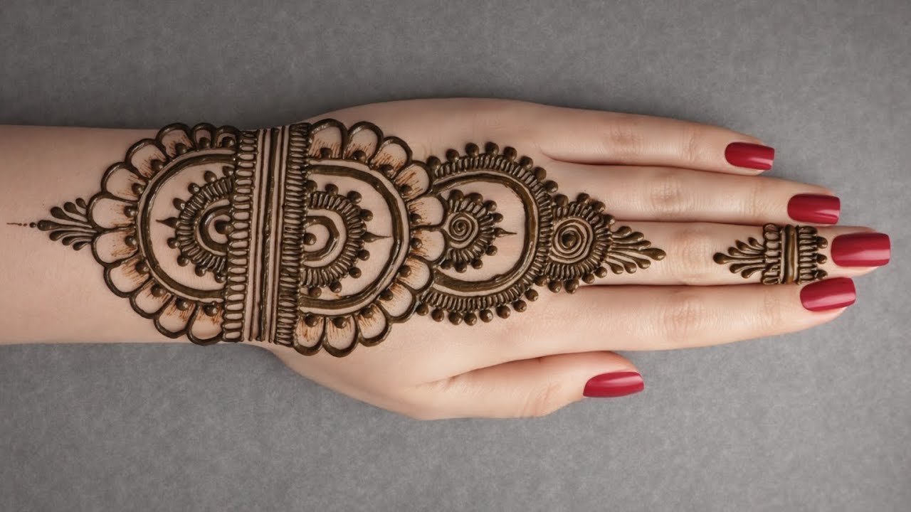 New stylish eid special mehndi design ||back hand arabic mehndi design 2026 ||simple mehndi design