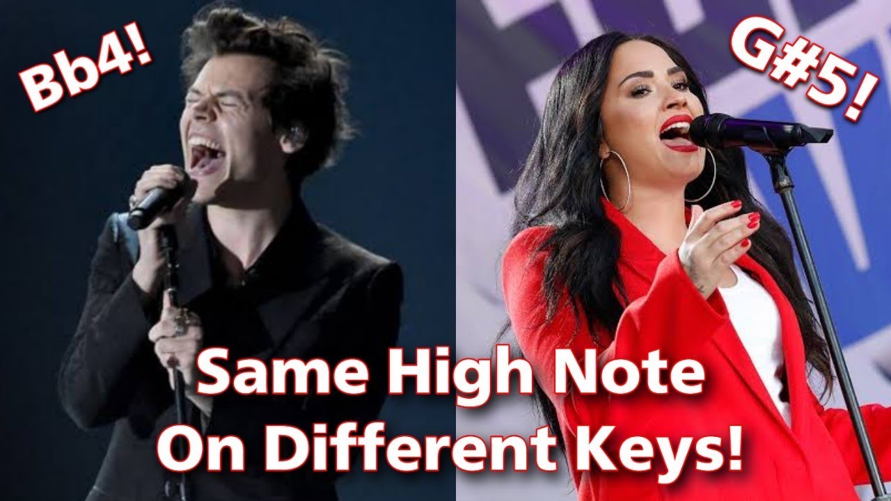 FAMOUS SINGERS | Attempting The Same High Note On Different Keys!! (Studio VS Live - Part 2)