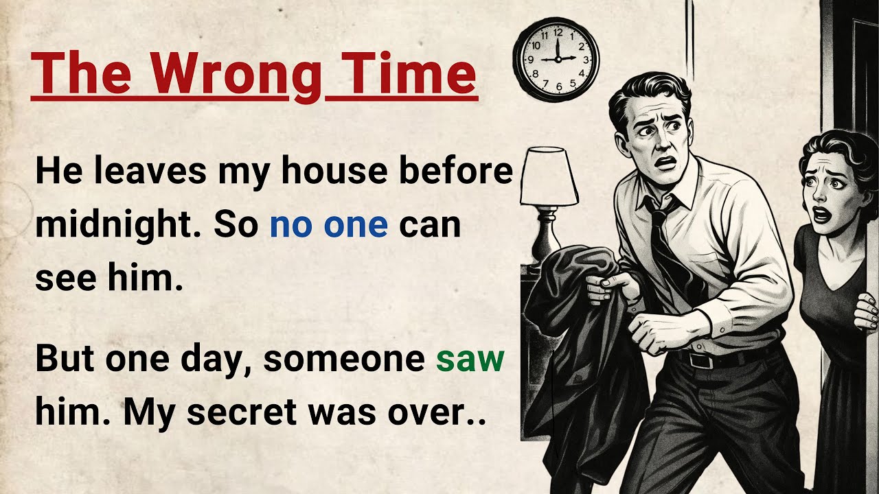 Learn English through Stories Level 3 ⭐ The Wrong Time - Improve your English | English Audio Story