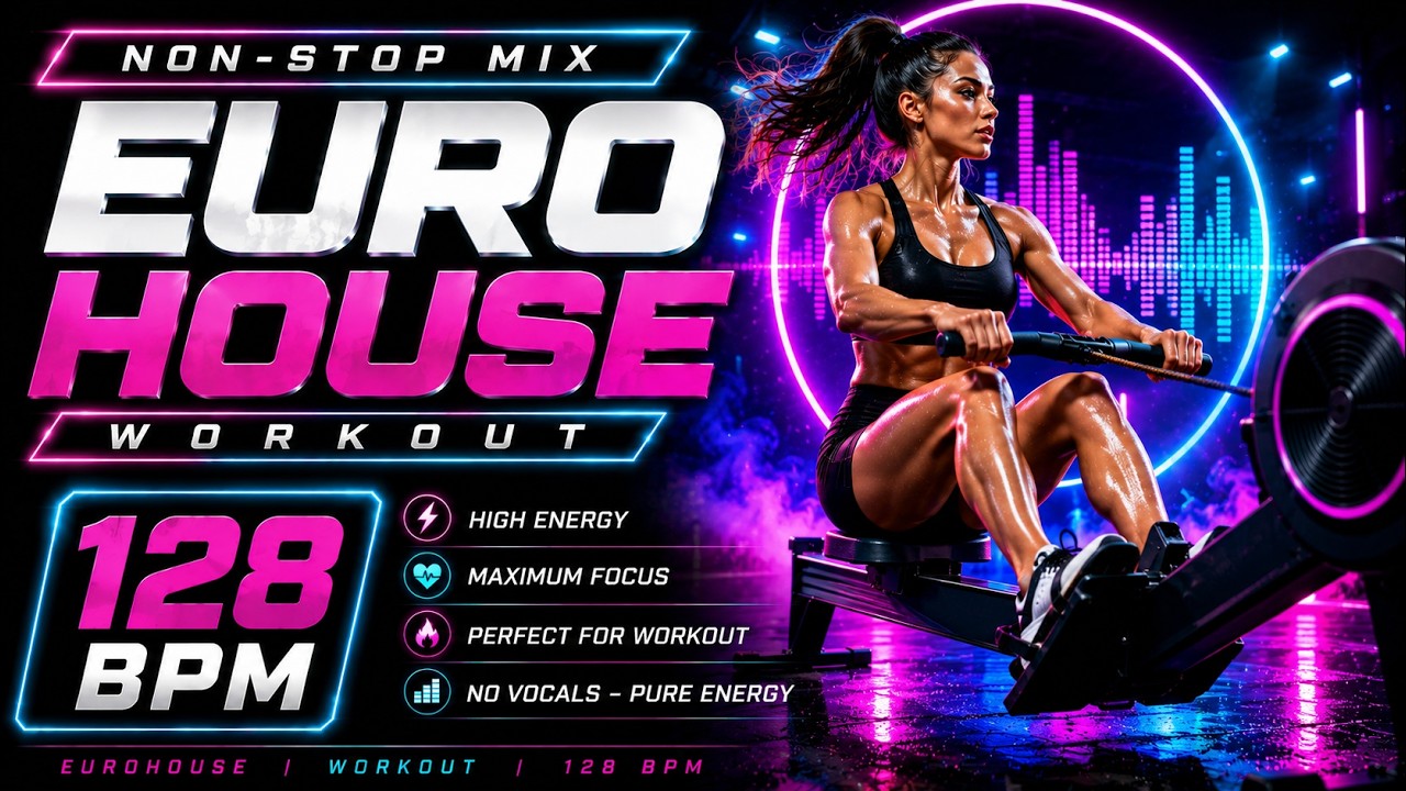 EUROHOUSE Workout Mix | 128 BPM | Instrumental EDM | Non-Stop Mix |