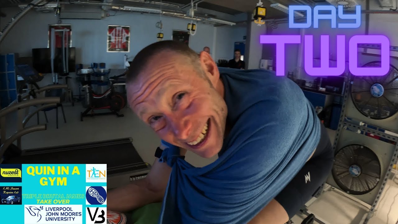 Quin In A Gym | Day Two | Noodle Arms & Legs | Mashed Potato | Paul Fox Visit