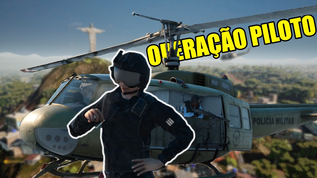 Pilotei o helicóptero do BOPE no MOD FAVELA - Squad