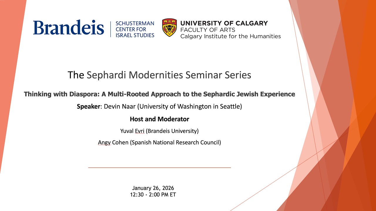 Thinking with Diaspora: A Multi-Rooted Approach to the Sephardic Jewish Experience