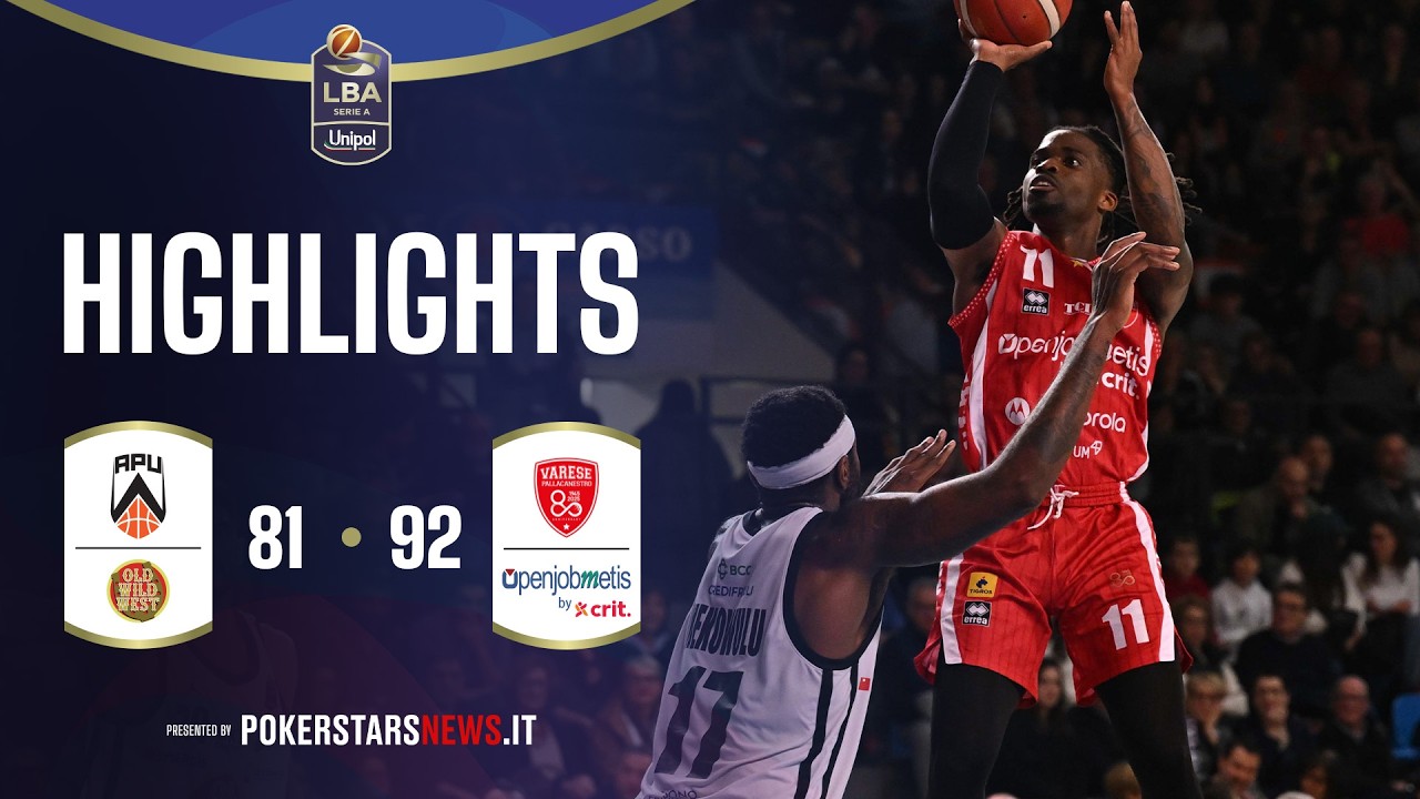 Apu Old Wild West Udine - Openjobmetis Varese | PokerstarsNews Highlights Serie A Unipol 2025/2026