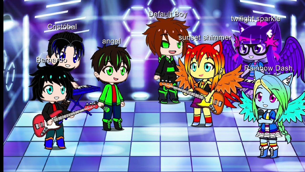 my little pony Equestria Girls, y Angel y Cristóbal y Bernardo y hacker 