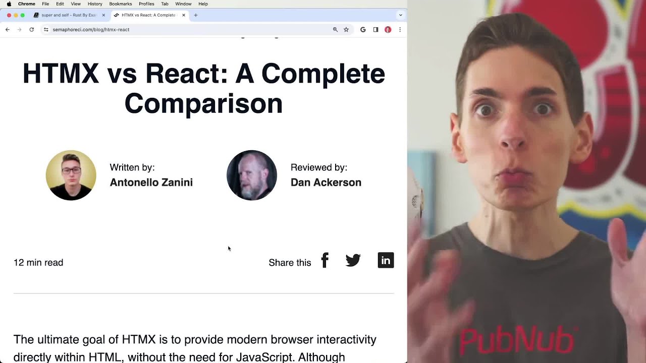 HTMX vs React