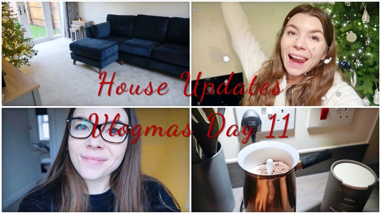 MOVING VLOG: WE FINALLY HAVE A SOFA!!!! Next Sofa Delivery and cosy Hot Chocolates | Vlogmas 11