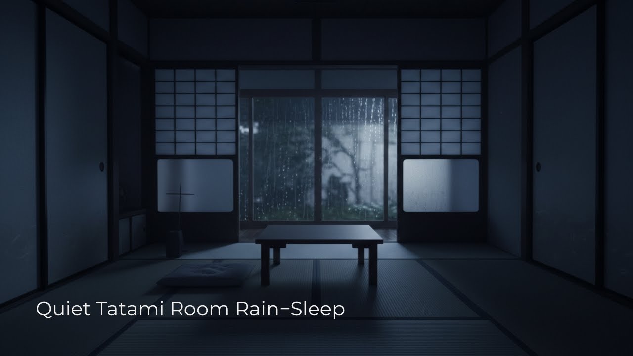 Quiet Tatami Room Rain – Sleep