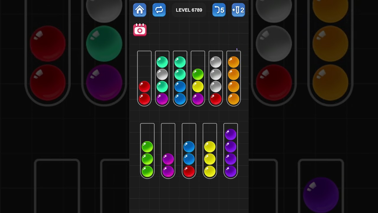 Ball Sort Puzzle by Guru Game: Levels 6786, 6787, 6788, 6789, 6790