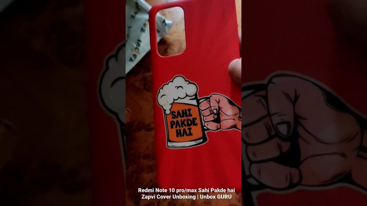 Redmi Note 10 Pro Zapvi Cover Unboxing🔥🔥