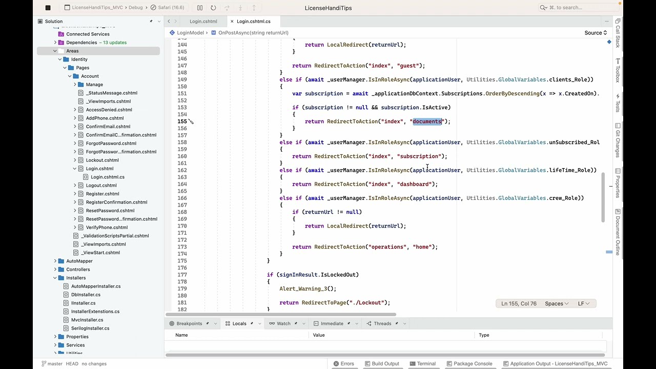 Learn part 5 of Identity system in ASP.NET Core MVC, if you want to learn Programming for only R25.