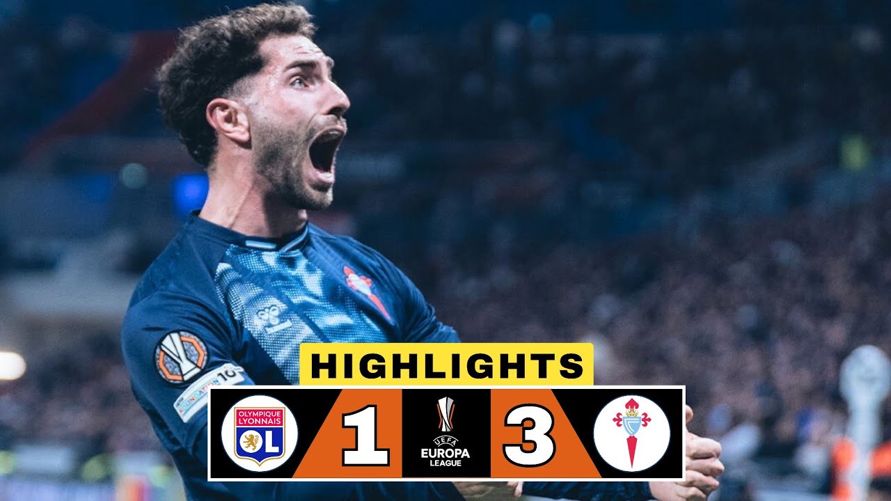 Lyon vs Celta Vigo 0-2 (Agg. 1-3) Resum&eacute;n | Europa League Highlights | Jutgl&agrave; Goal | Tagliafico Red