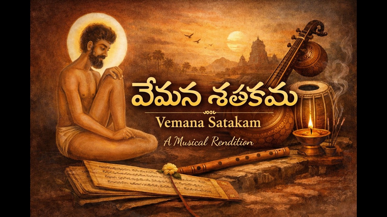 వేమన పద్యం – 02 | Vemana Satakam Musical | Telugu Moral Poetry Song అల్పుడైన వాని కధిక భాగ్యము గల్గ