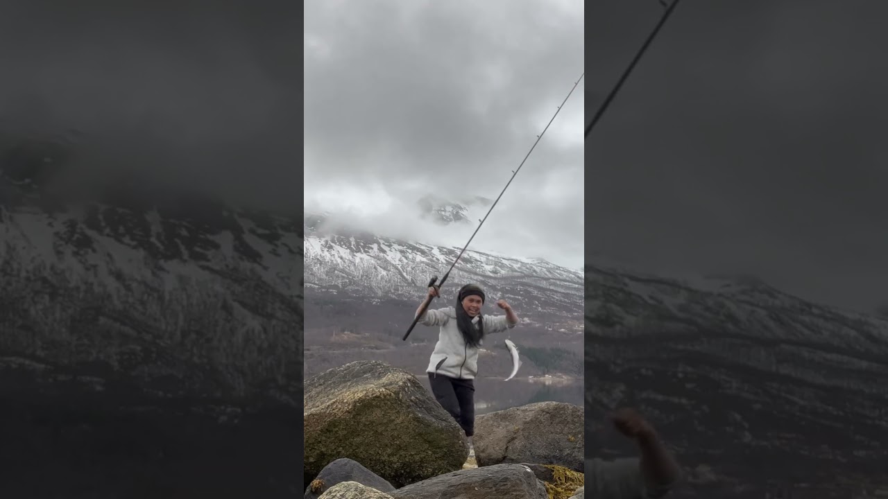 Fishing in Norway #norway #arctic #frozen #viral #video #ice #winter #cold #snow #adventure #fishing