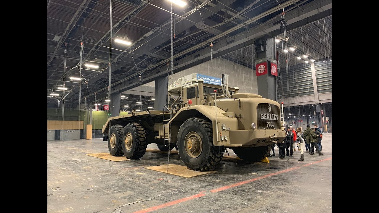 Arrivée du Berliet T100 à Rétromobile 2019