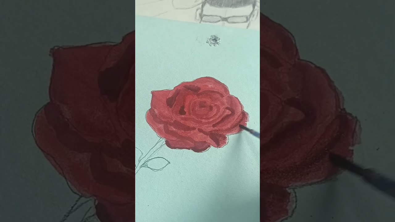 कालिका : Rose painting 🌹