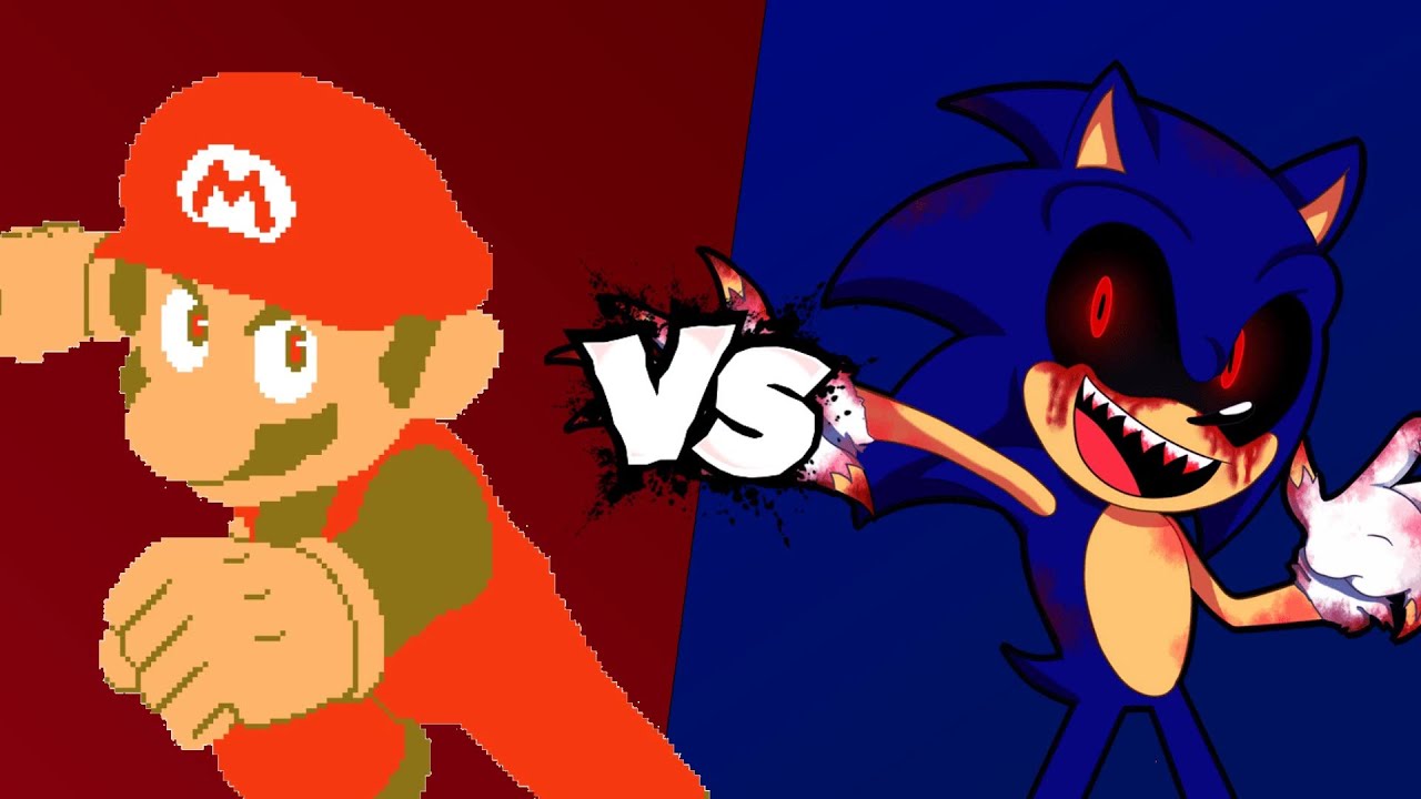MUGEN Battle - Madness Mario vs Sonic.EXE