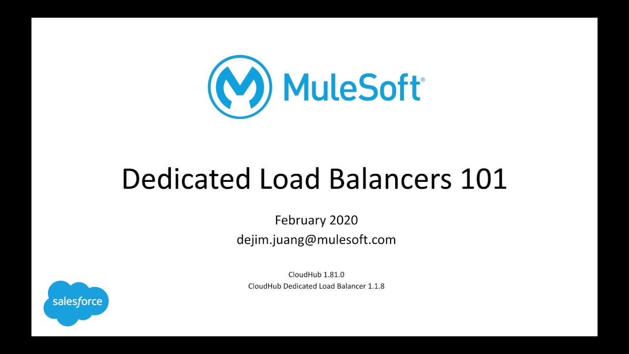 MuleSoft Anypoint Platform - Dedicated Load Balancers 101