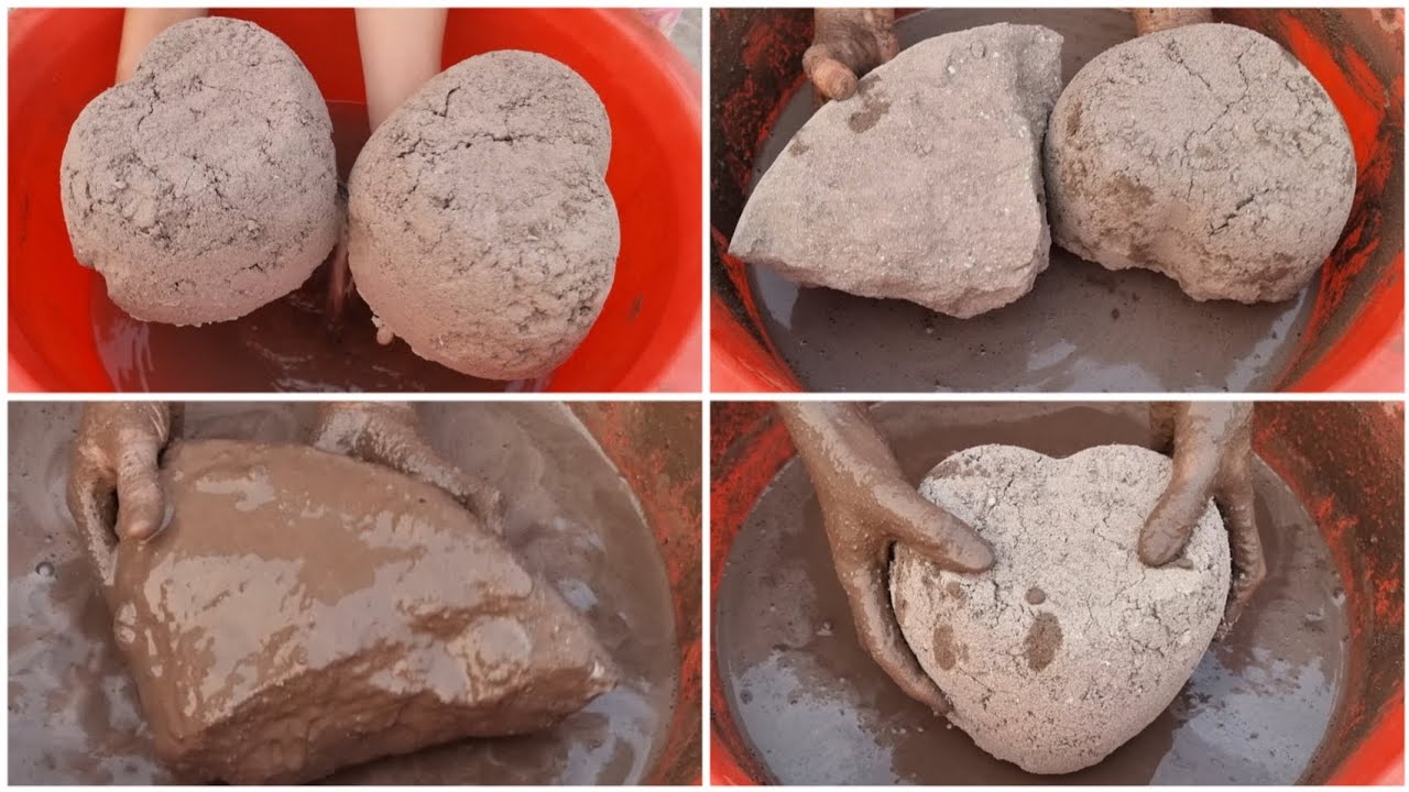 ASMR: New Silky Brown Texture Water Crumbling, Oddly Satisfying, Sleepaid